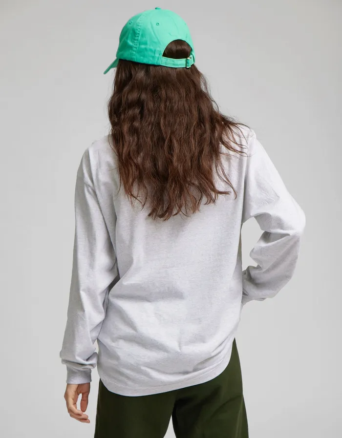 Women TShirts Colorfulstandard Oversized Organic LS TShirt 8211 Lava Grey