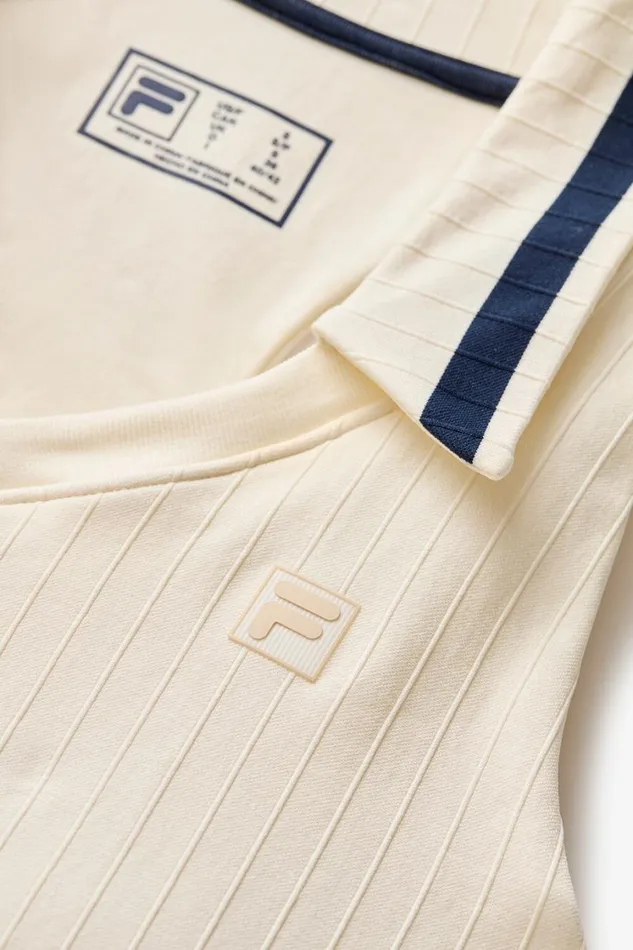 Women Tennis Fila Challenger Seamless Polo Tank 922 Gardeniafilanavy