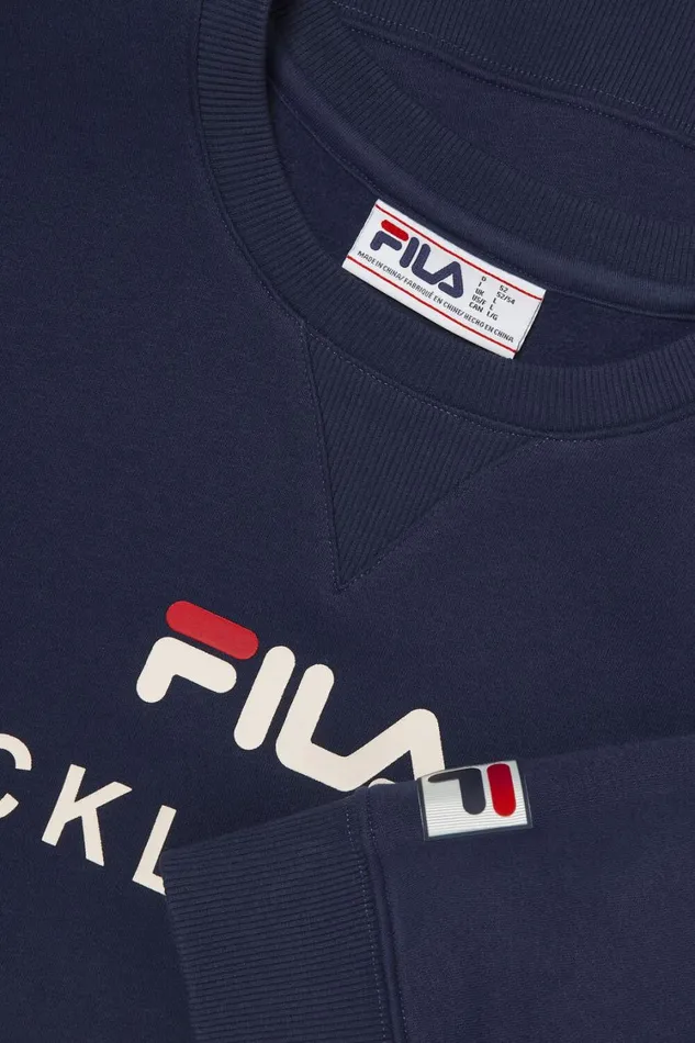 Women Tennis Fila Unisex Pickleball Crewneck Sweatshirt 412 Fila Navy