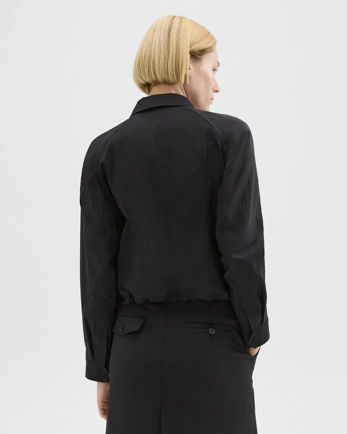 Women Theory Blazers Jackets Cropped Jacket Black