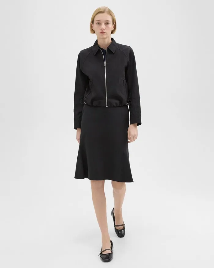 Women Theory Blazers Jackets Cropped Jacket Black