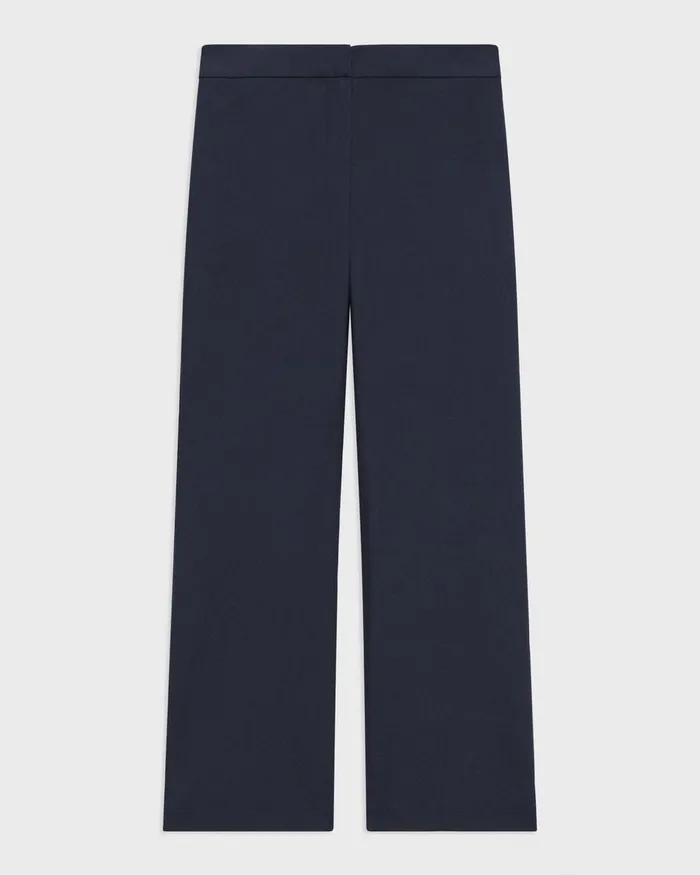 Women Theory Pants Kick Pant In Stretch Cotton Nocturne Navy