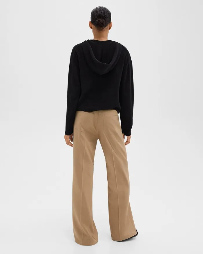 Women Theory Pants StraightLeg 5Pocket Pant In Stretch Flannel New Camel