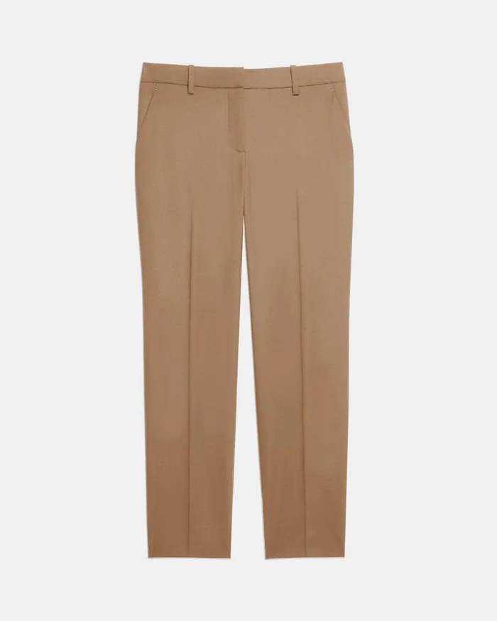 Women Theory Pants Treeca Pant In Good Wool Camel