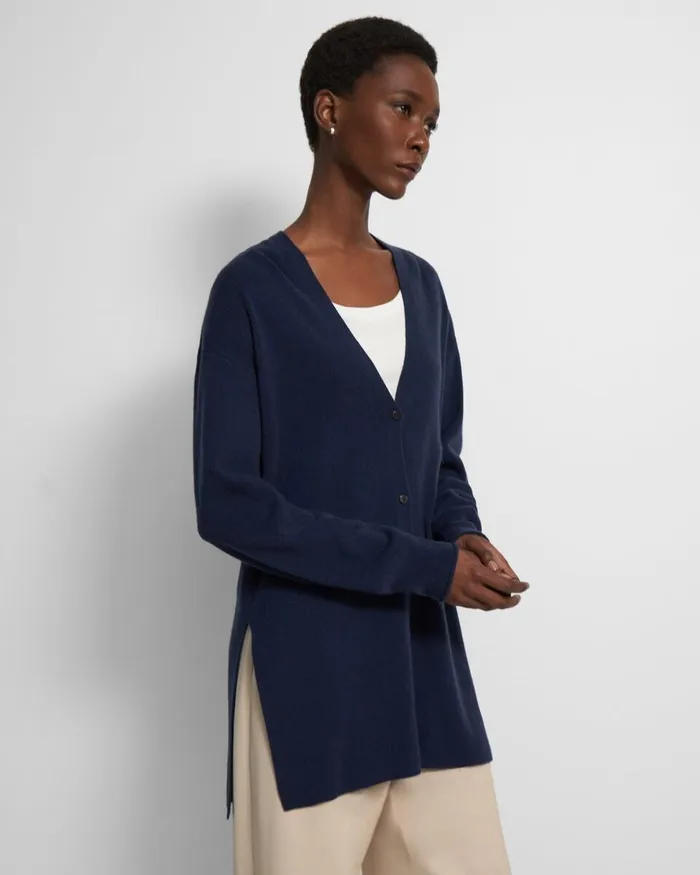 Women Theory Sweaters Cardigans Long Cardigan In Cashmere Marina