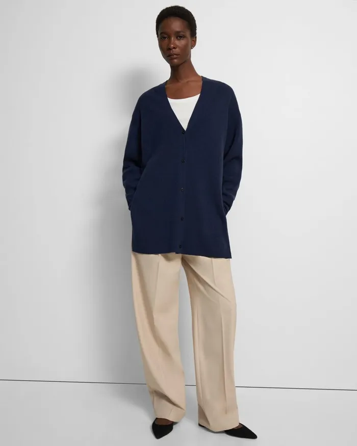 Women Theory Sweaters Cardigans Long Cardigan In Cashmere Marina