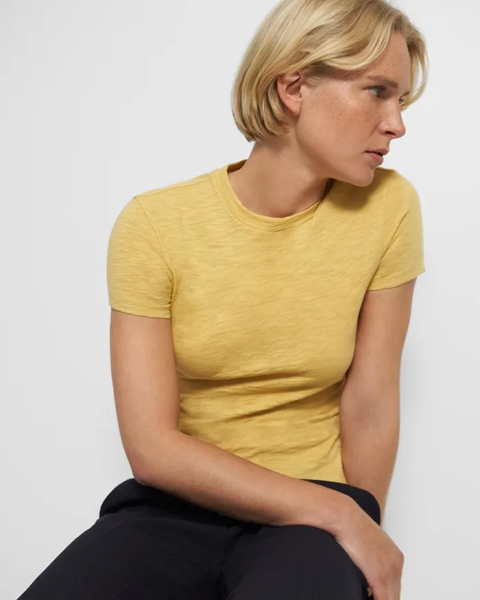 Women Theory TShirts Tank Tops Tiny Tee In Organic Slub Cotton Sun