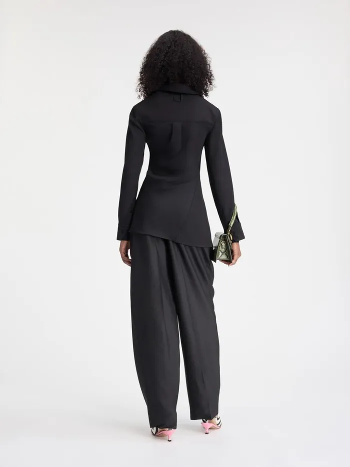 Women Tops and Shirts JACQUEMUS The Pablo Shirt Black Women Tops and Shirts JACQUEMUS The Pablo Shirt Black