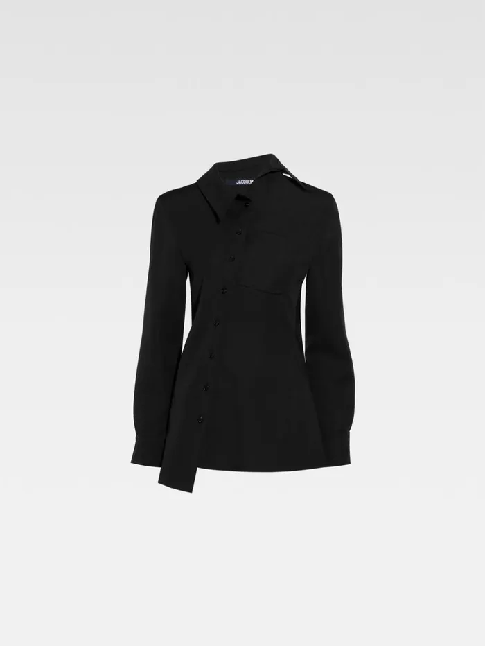 Women Tops and Shirts JACQUEMUS The Pablo Shirt Black Women Tops and Shirts JACQUEMUS The Pablo Shirt Black