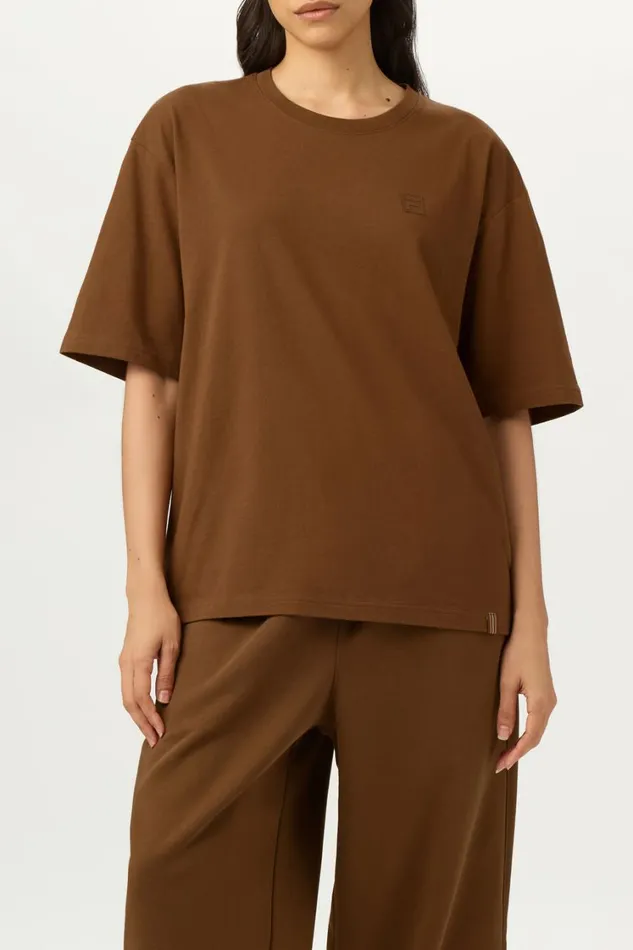 Women Tops and TShirts Fila Apex Relaxed Box Tee 200 Emperador Women Tops and TShirts Fila Apex Relaxed Box Tee 200 Emperador