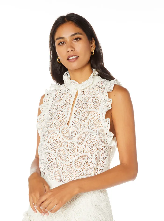 Women Tops Robert Graham DANIELLA BLOUSE White