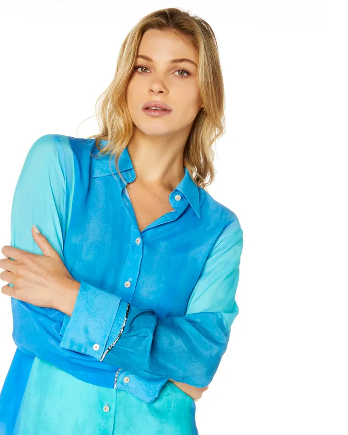 Women Tops Robert Graham GABRIELA SHIRT Seafoam