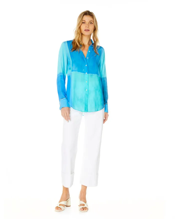 Women Tops Robert Graham GABRIELA SHIRT Seafoam