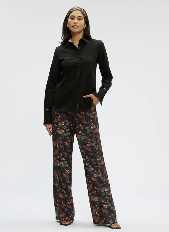 Women Tops Robert Graham PRISCILLA SHIRT Black