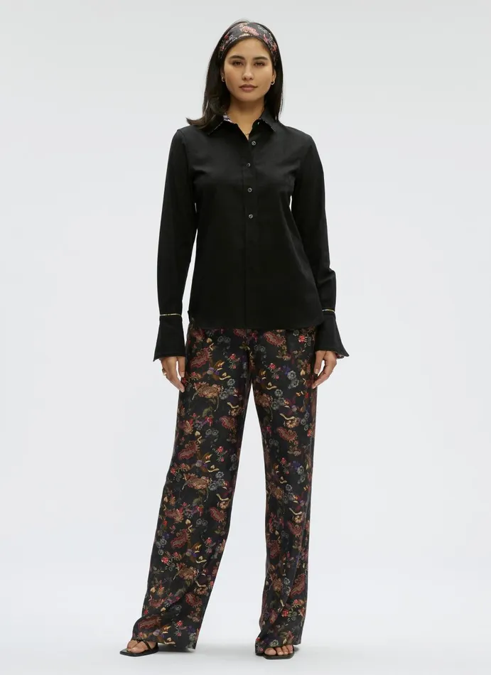 Women Tops Robert Graham PRISCILLA SHIRT Black