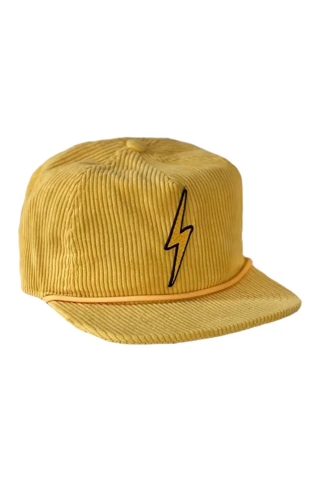 Women Trucker Hats Aviator Nation BOLT VINTAGE CORDUROY TRUCKER HAT