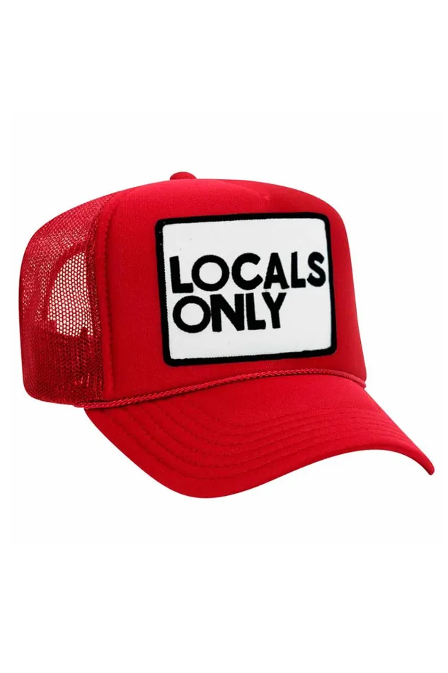 Women Trucker Hats Aviator Nation LOCALS ONLY VINTAGE TRUCKER HAT Women Trucker Hats Aviator Nation LOCALS ONLY VINTAGE TRUCKER HAT