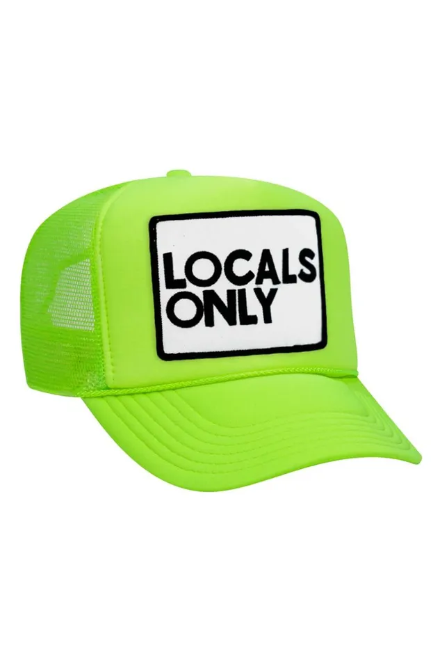 Women Trucker Hats Aviator Nation LOCALS ONLY VINTAGE TRUCKER HAT Women Trucker Hats Aviator Nation LOCALS ONLY VINTAGE TRUCKER HAT