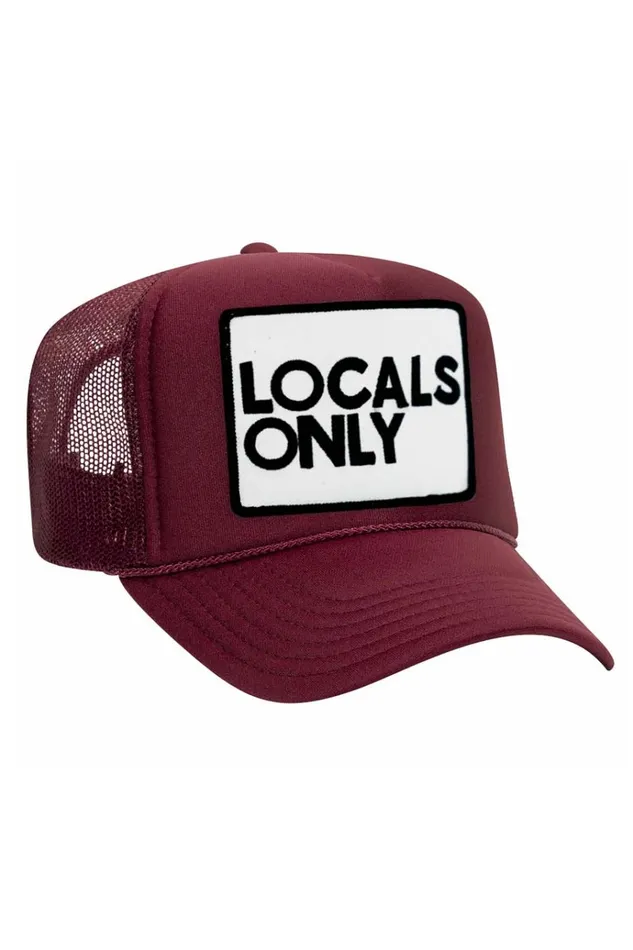 Women Trucker Hats Aviator Nation LOCALS ONLY VINTAGE TRUCKER HAT Women Trucker Hats Aviator Nation LOCALS ONLY VINTAGE TRUCKER HAT