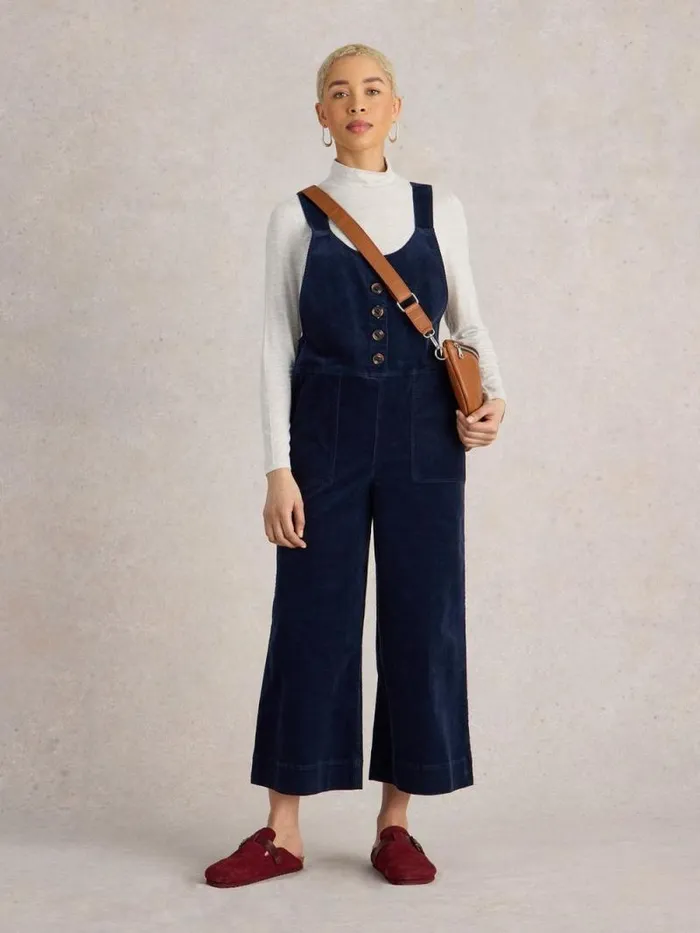 Women Viola Cord Dungaree Dark Navy White Stuff Dresses