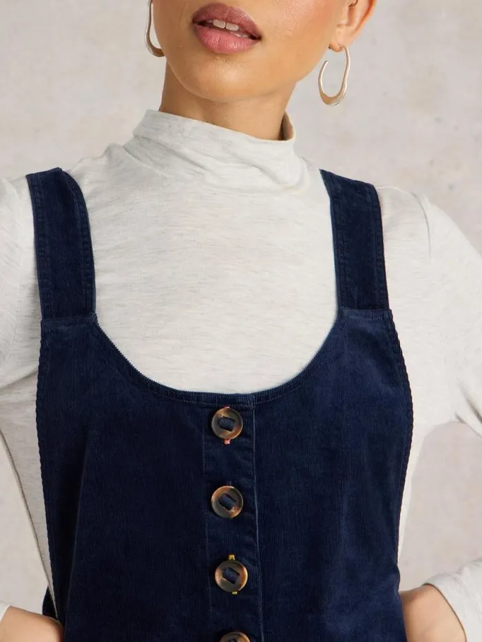 Women Viola Cord Dungaree Dark Navy White Stuff Dresses