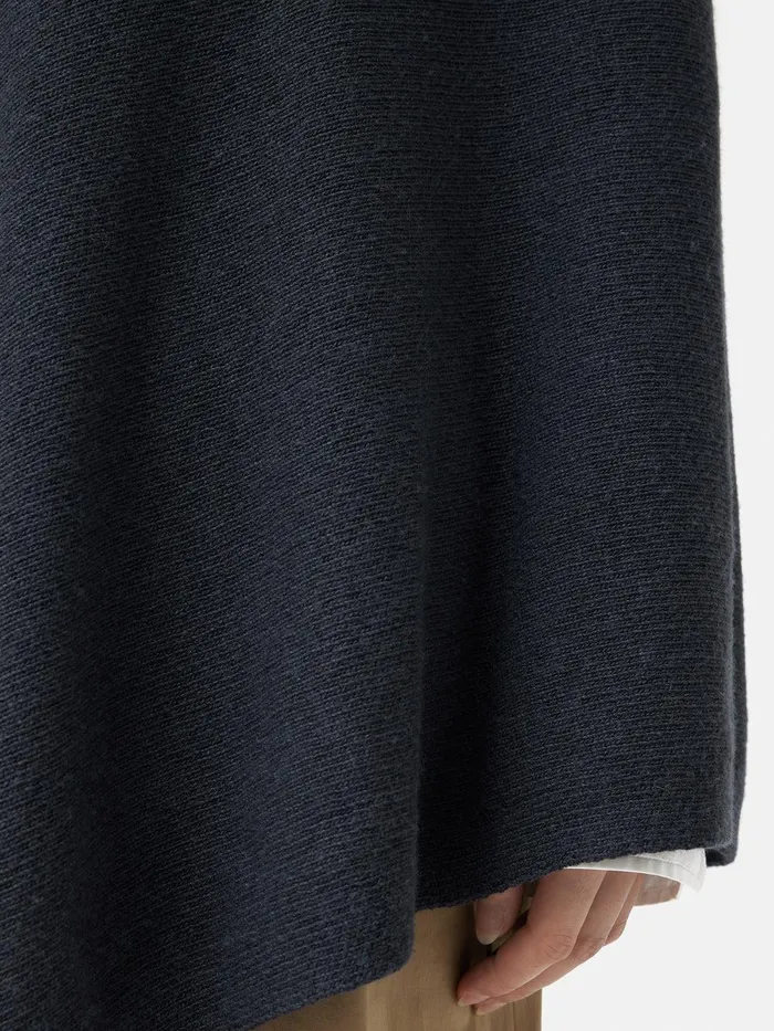 Women Wool Cashmere Blend Drape Poncho Slate Jigsaw Ponchos and Scarves