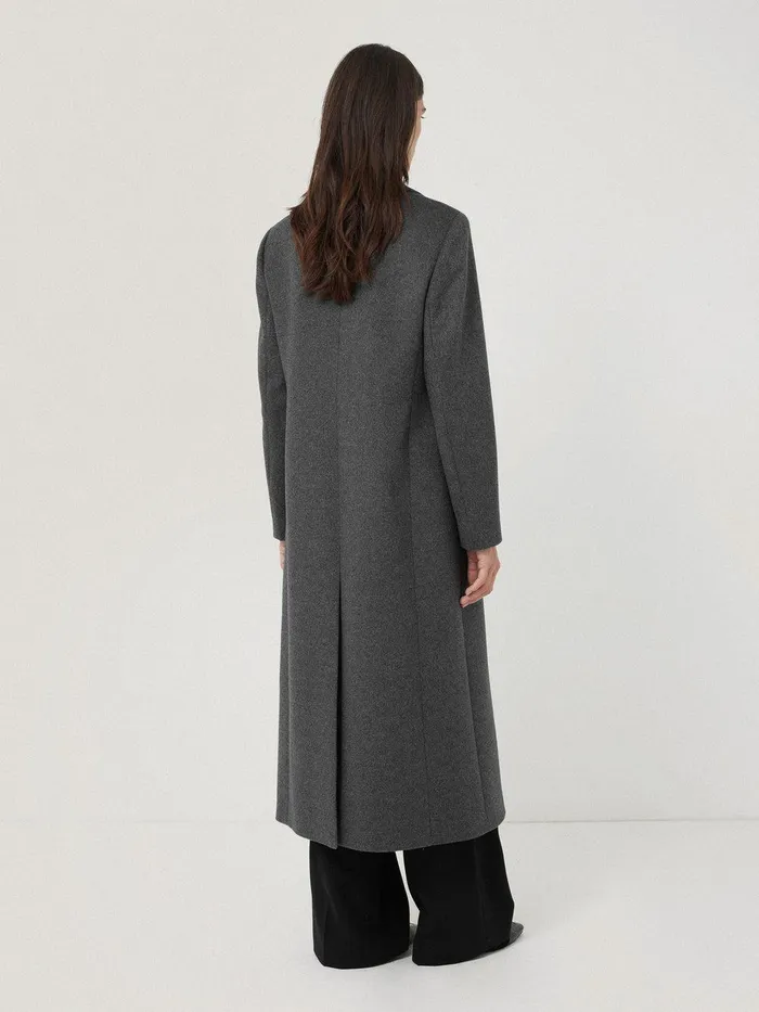 Women Wool Maxi City Coat Charcoal Jigsaw Coats and Jackets