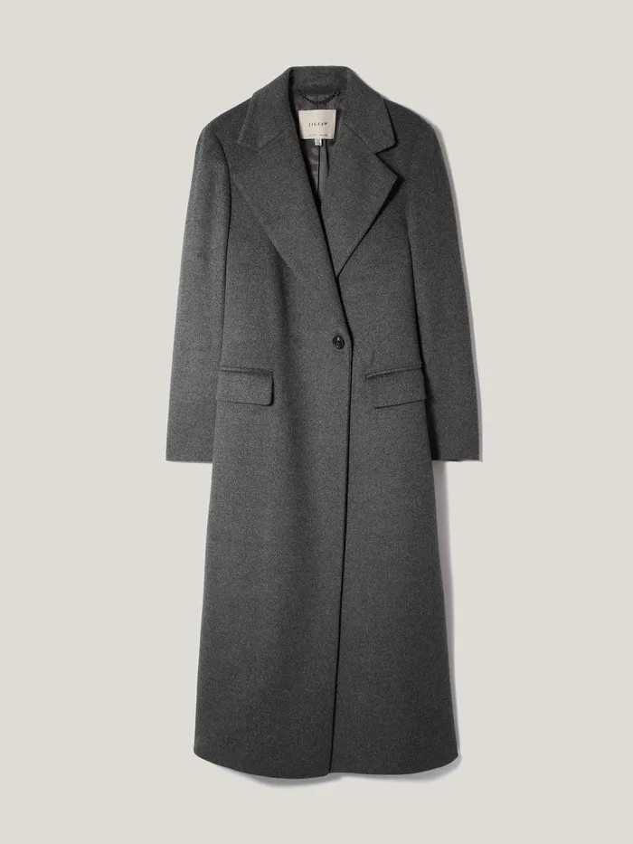 Women Wool Maxi City Coat Charcoal Jigsaw Coats and Jackets