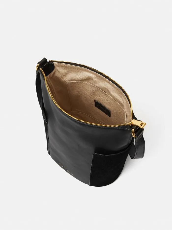 Women York Slouchy Bucket Bag Black Jigsaw Wallets and Card Holders