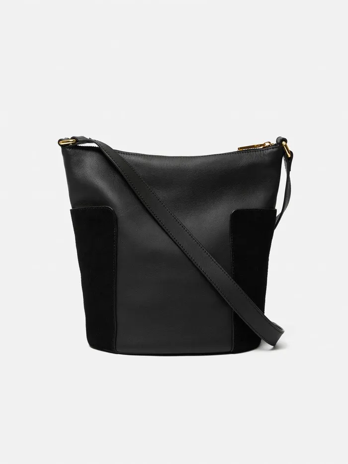 Women York Slouchy Bucket Bag Black Jigsaw Wallets and Card Holders