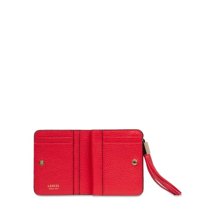 Zip Medium Compact Wallet Kiss Red Women Lancel Wallet Zip Medium Compact Wallet Kiss Red Women Lancel Wallet
