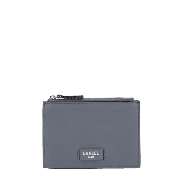 Zipped Card Holder Cement Women Lancel Purse