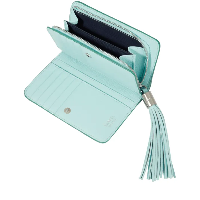 Zipped Rectangular Compact Wallet Mintemerald Women Lancel Wallet Zipped Rectangular Compact Wallet Mintemerald Women Lancel Wallet